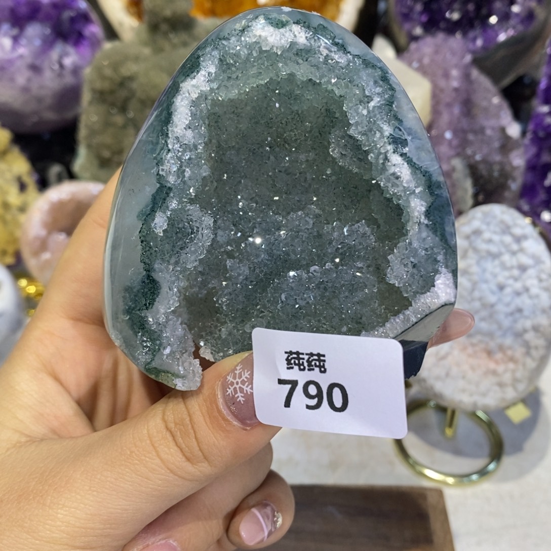 未镶嵌紫晶大型摆件（非配饰）全抛绿砂糖