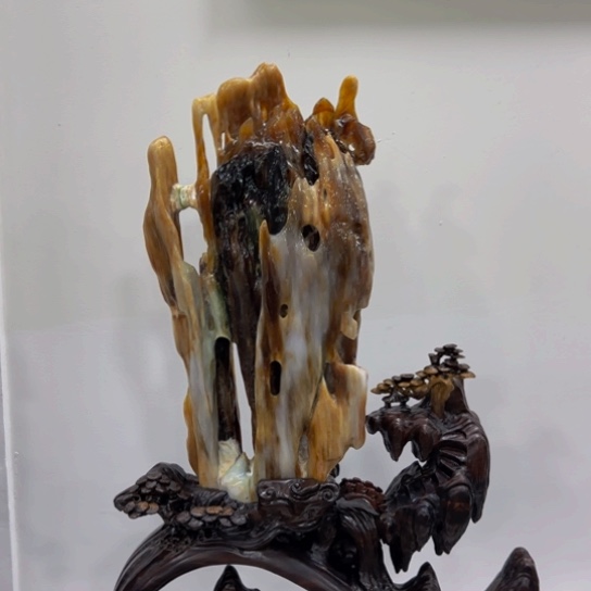 硅化玉摆件未镶嵌