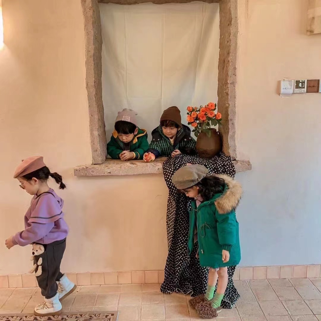 【现货】YRF-0022儿童轻薄纯色羽绒服 保暖简约 中性 帅气羽绒服