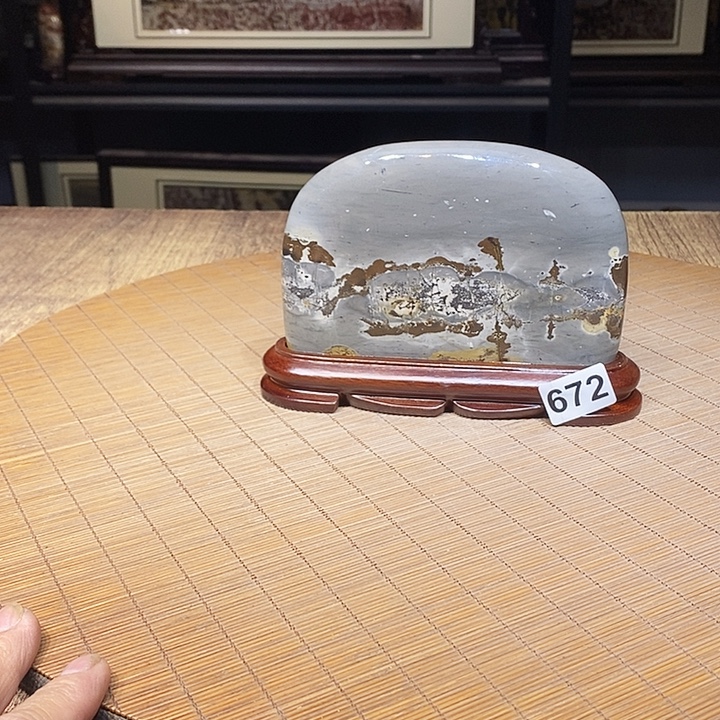 下***！香榧木广西柳州国画石