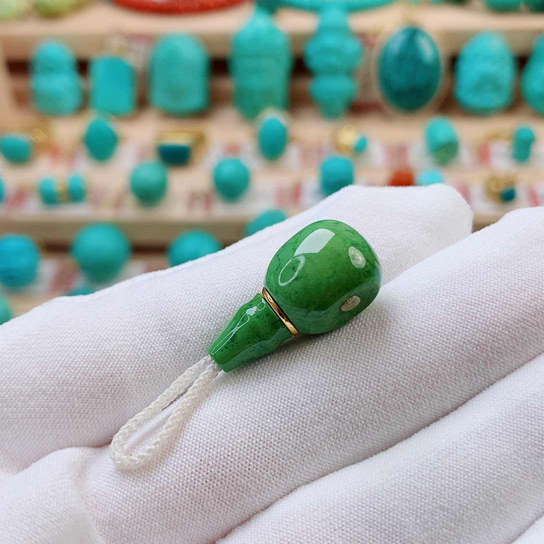 绿松石未镶嵌珠宝半成品