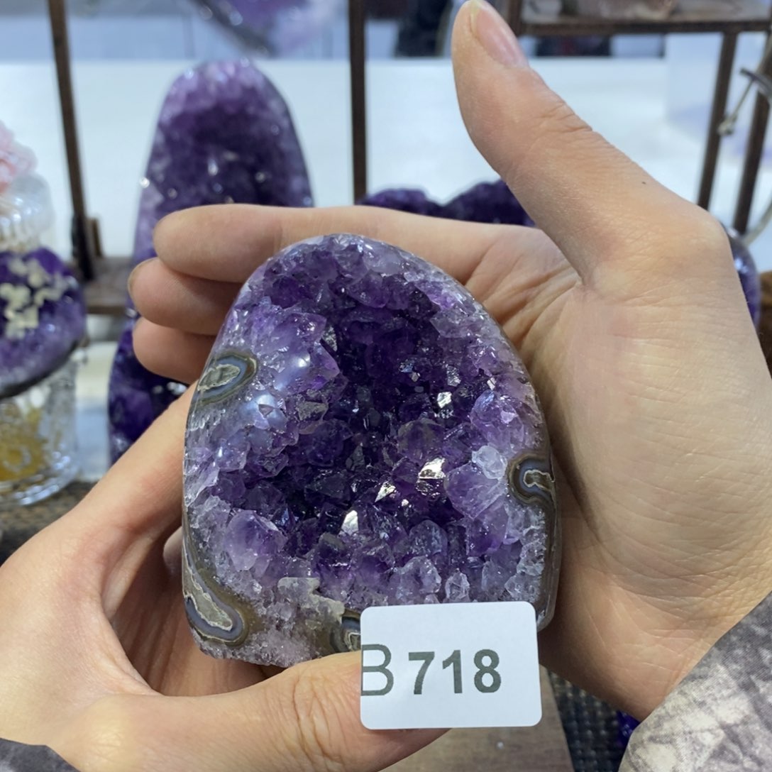 紫晶摆件摆件未镶嵌