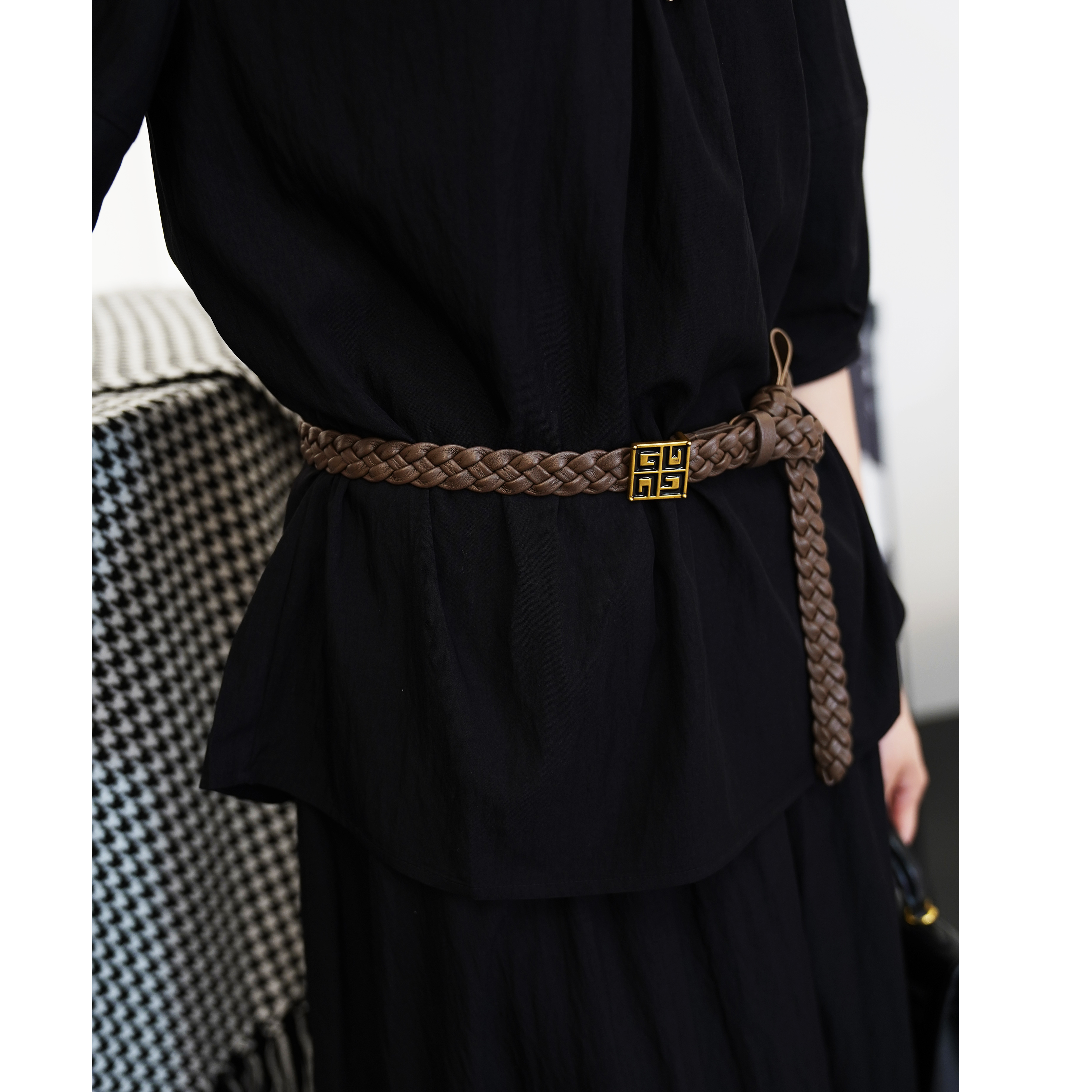 GIRDEAR/哥弟复古经典气质时尚休闲百搭编织腰带190012