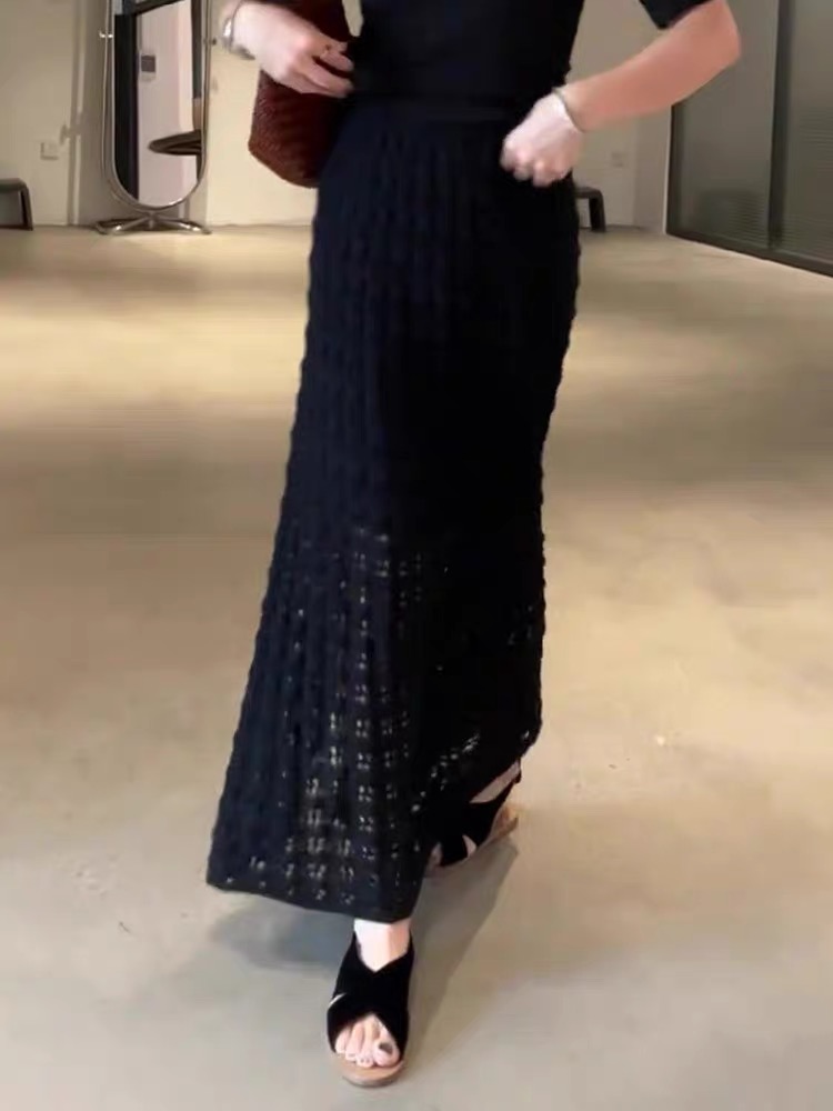 半身裙显瘦高腰时尚休闲百搭中长款497