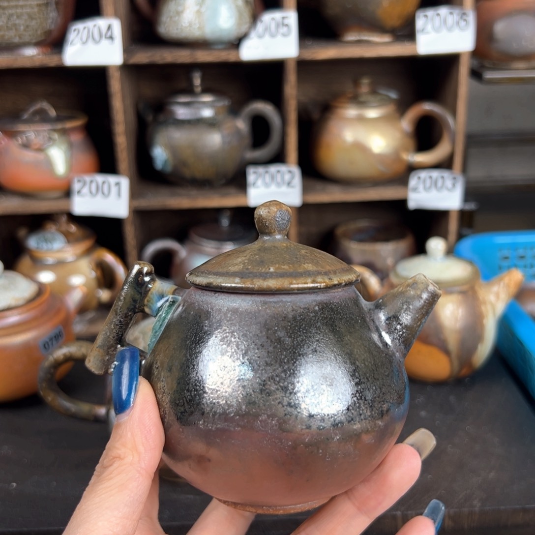 杯柴烧茶器细陶壶