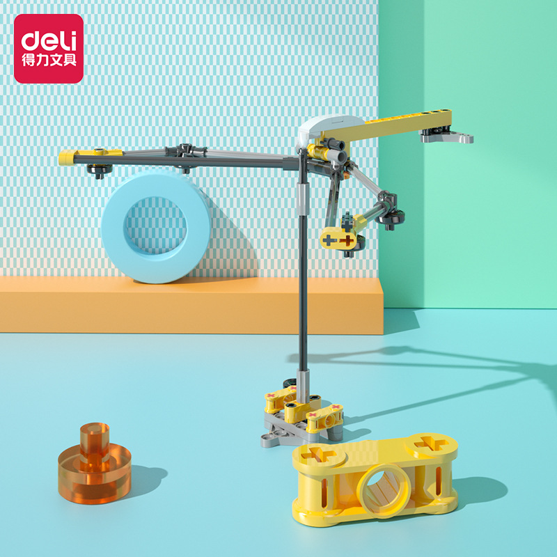 得力科教类积木科教积木平衡鸟 锻炼孩子手眼协调能力74380