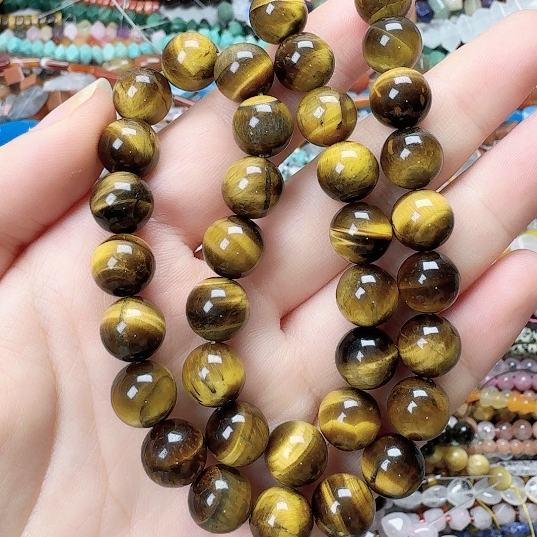 玛瑙/玉髓未镶嵌珠宝半成品卡10虎眼一条