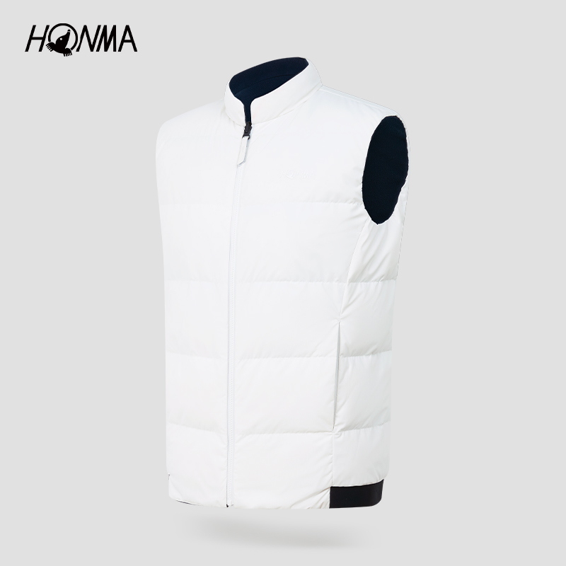 【专业高尔夫】HONMA男士马甲双面防寒运动立领上衣保暖HMJD321R514