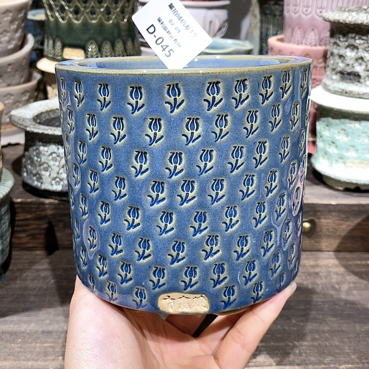 七里烧花盆2-9-045口径10