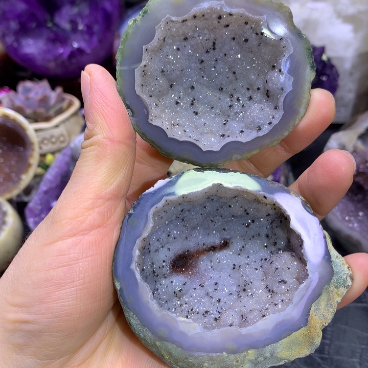 水晶绿皮啵啵盆未镶嵌