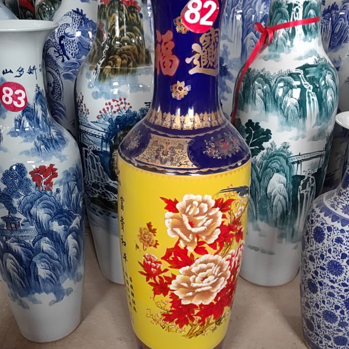 瓶一个1.2陶瓷落地大花瓶