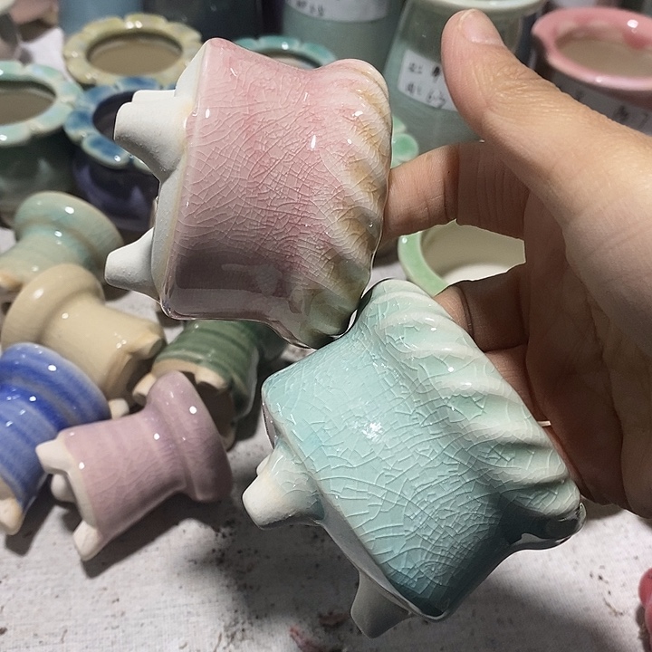 红陶【满10米包邮默认微瑕疵】2个口不圆浮力