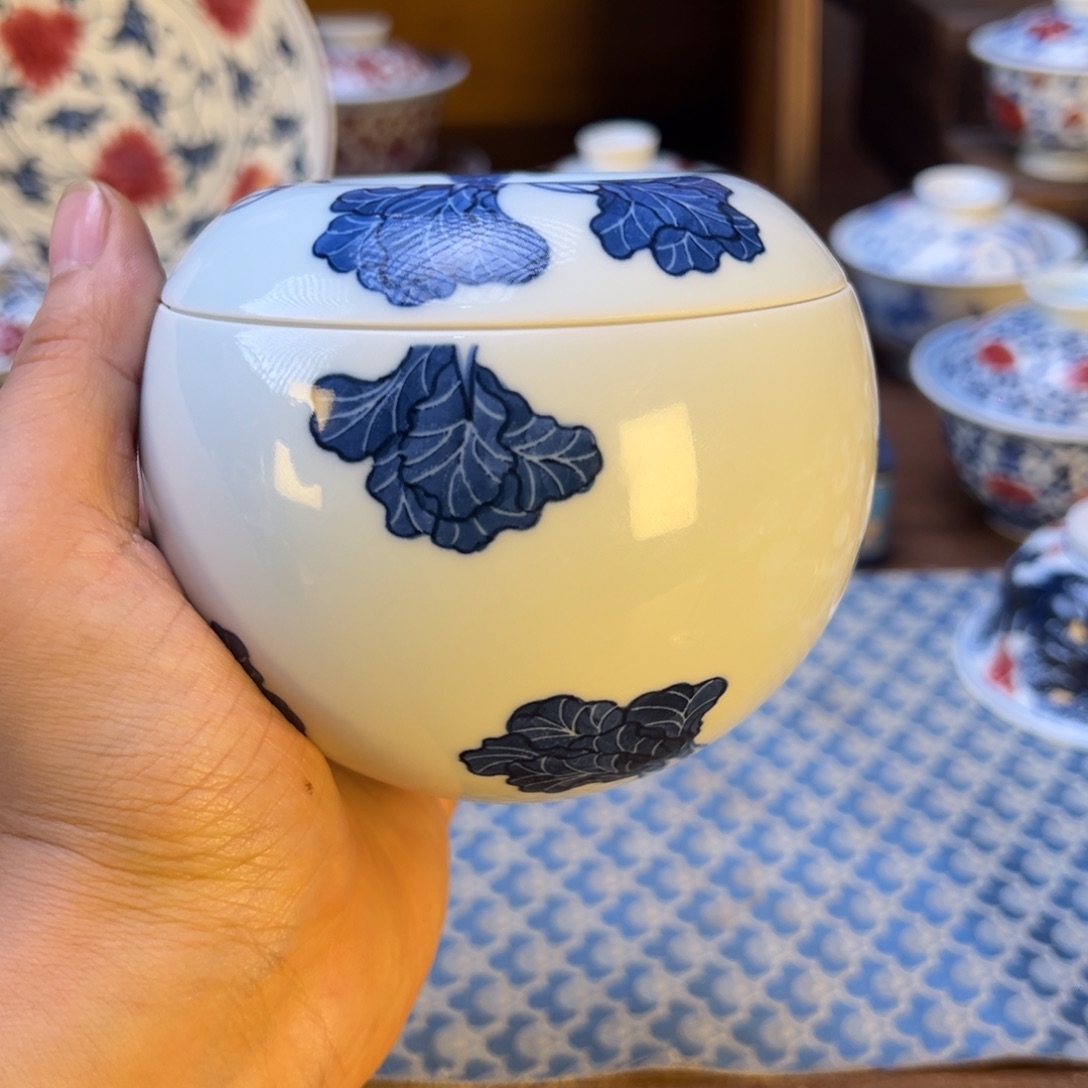 摆件新年快乐景德镇茶器百宝箱