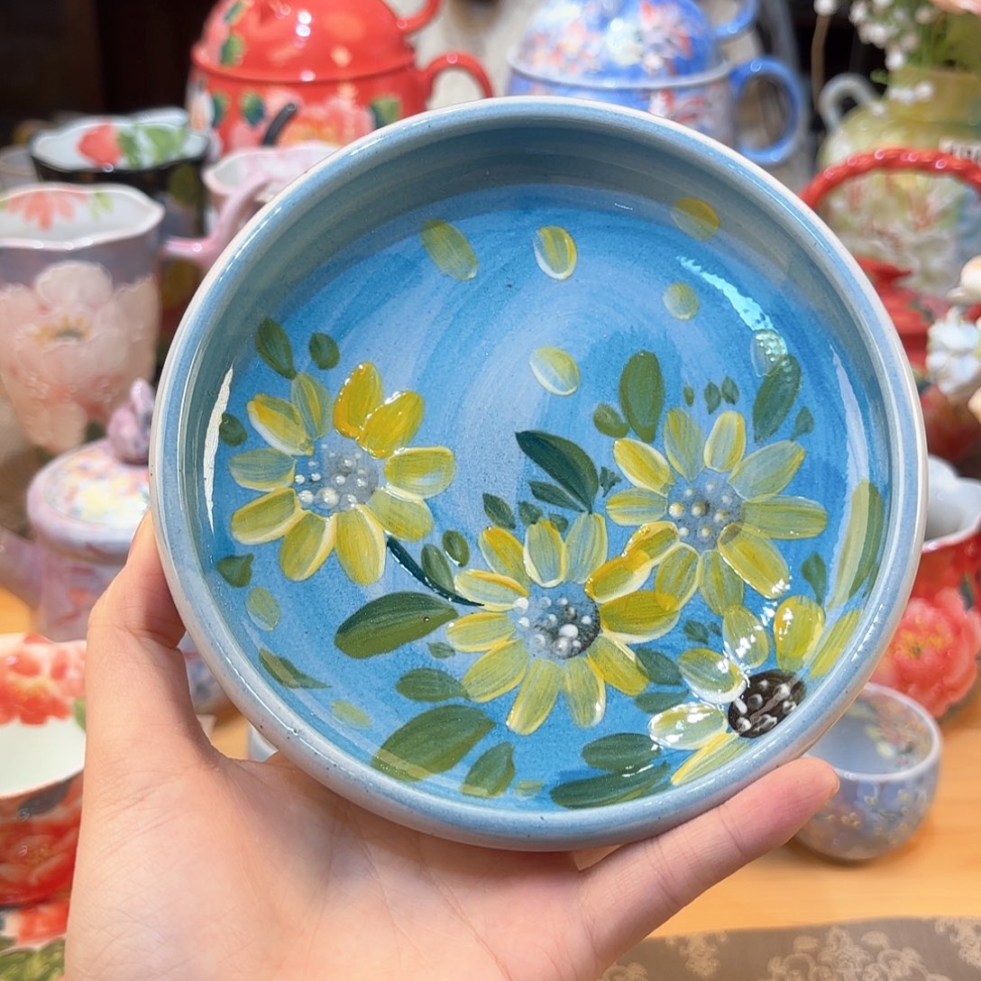 景德镇手绘高温釉下彩陶瓷茶具