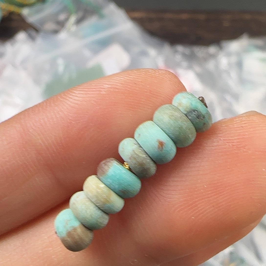 绿松石珠宝半成品未镶嵌