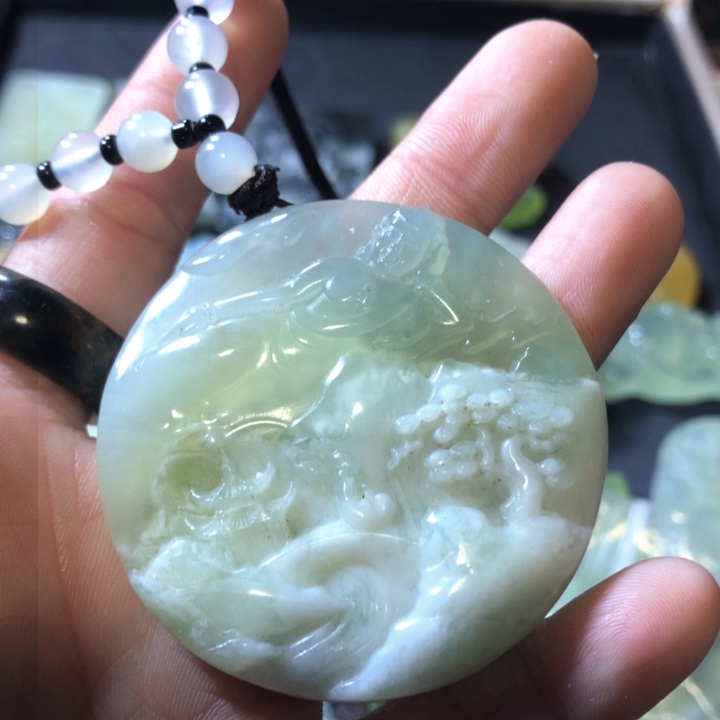 岫玉岫玉挂件未镶嵌