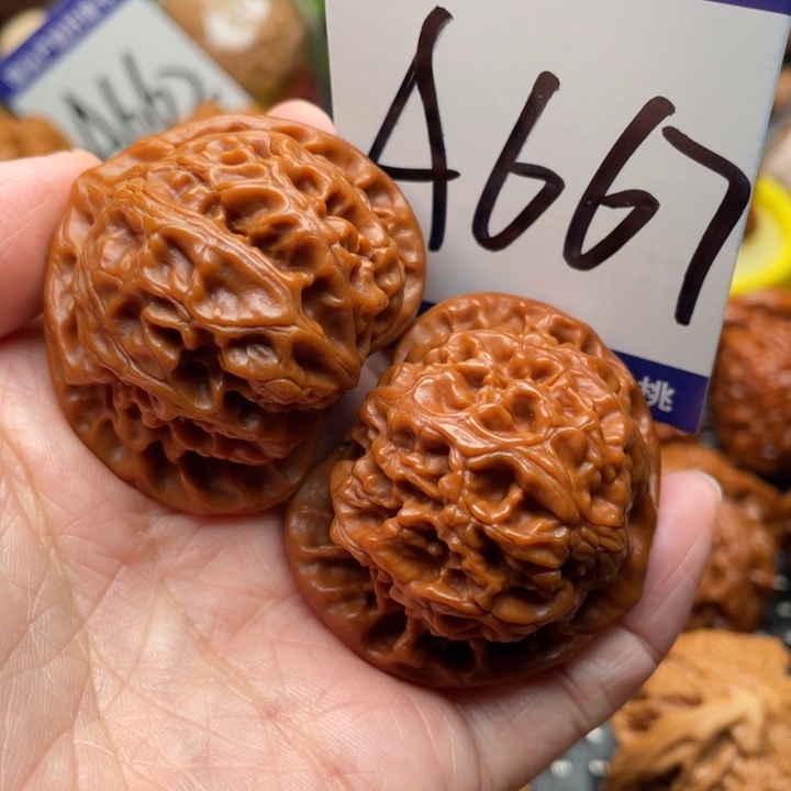 桃核把件宫灯狮子头43