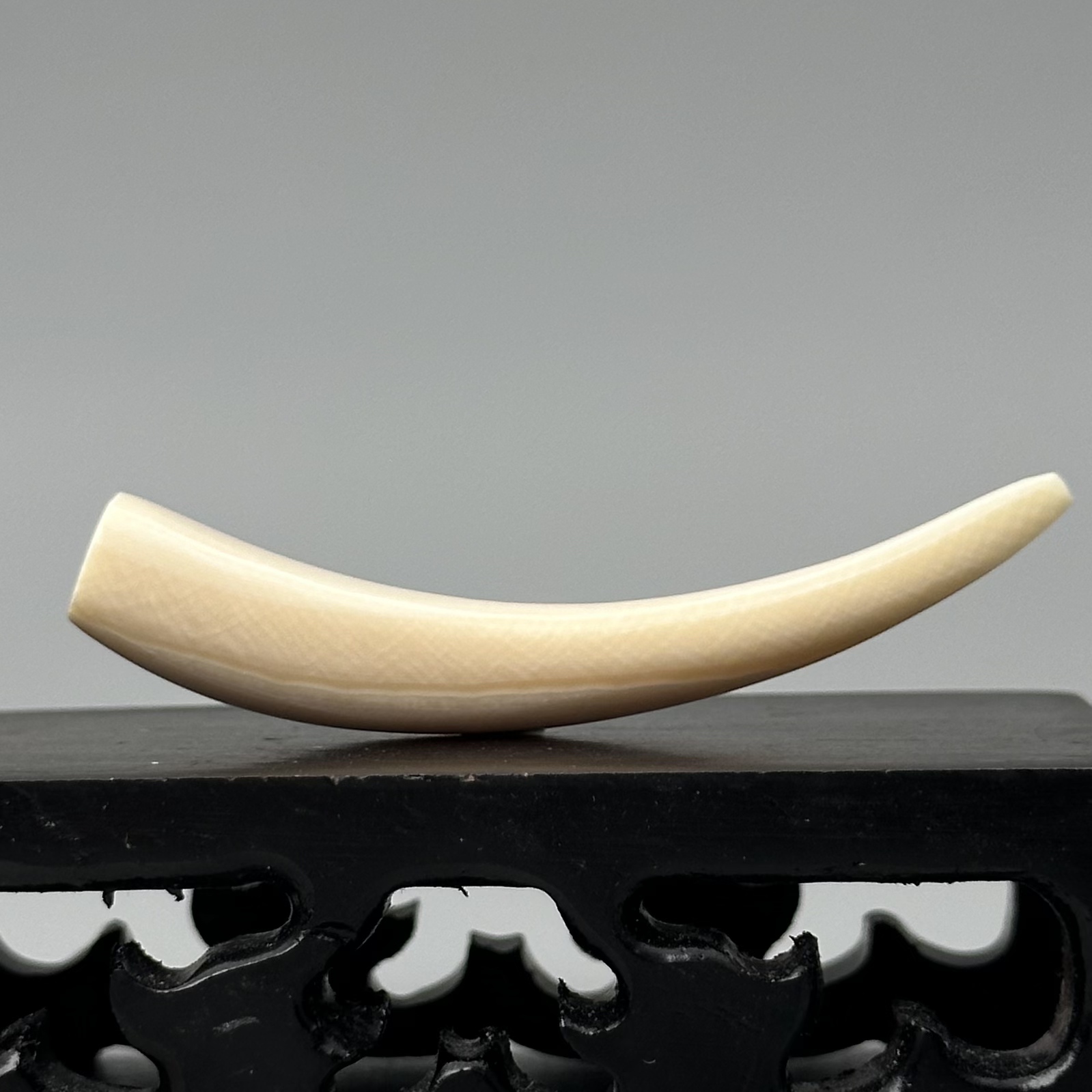 DEZHI/德志5g带皮牙尖57*12*8mm猛犸牙吊坠已打孔配吊坠绳K236