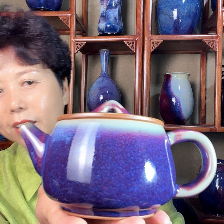 瓷片钧瓷手工艺品杯子