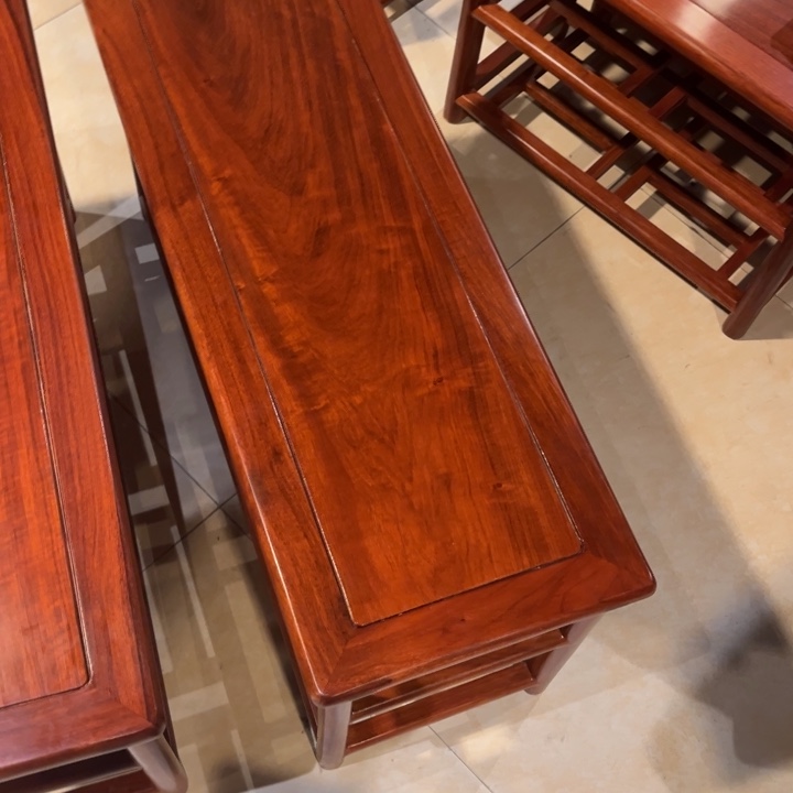 紫檀木类家具用****4缅甸花梨木86换鞋凳