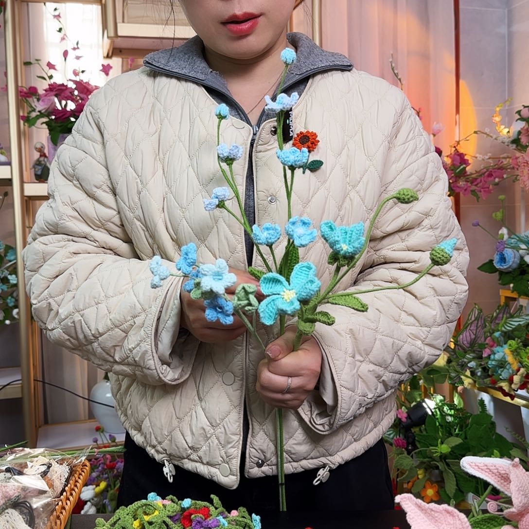 手工钩织设计花束