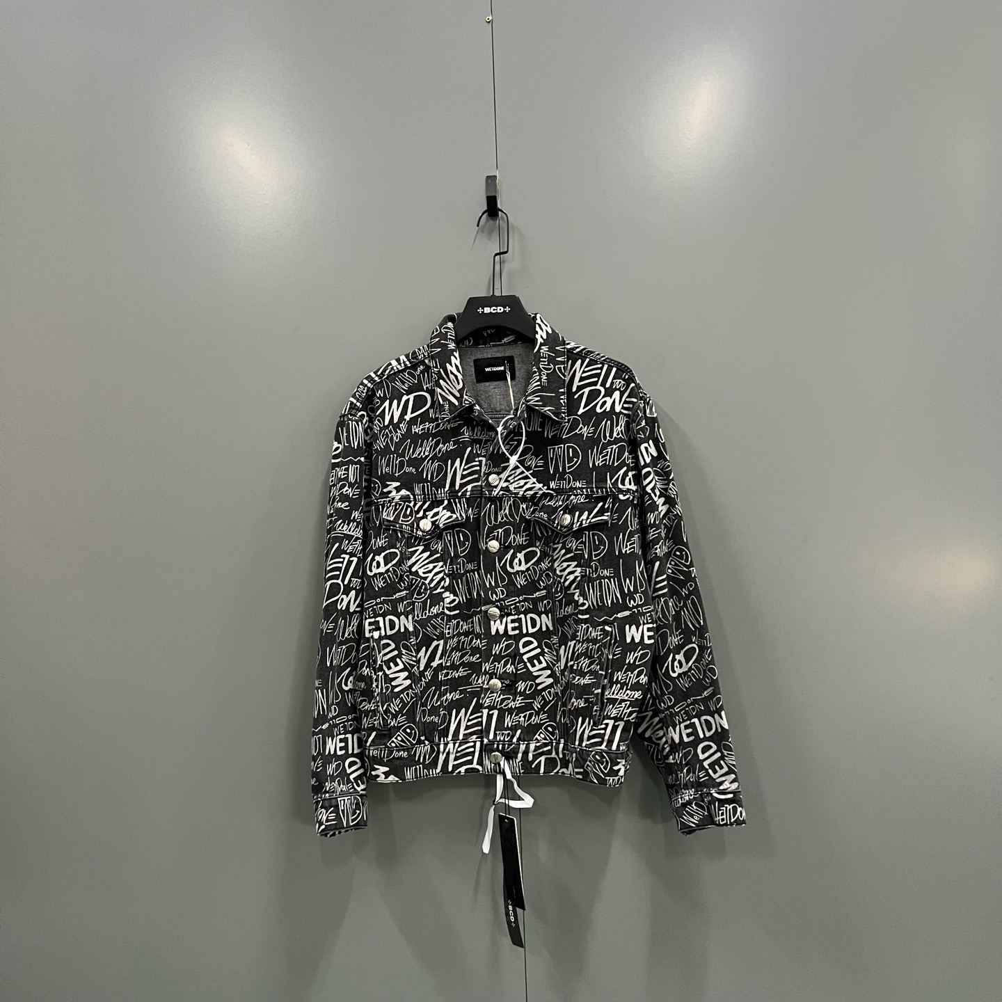 未使用 Diesel （ll）WE11DONE经典满印涂鸦夹克 XS码/全新016485
