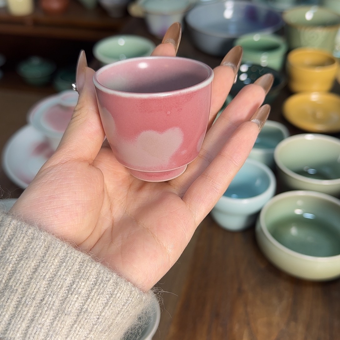 瓷片龙泉青瓷主人杯