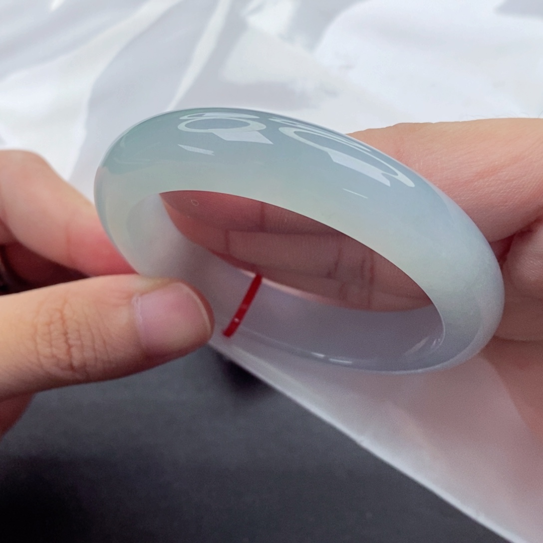 翡翠手镯未镶嵌正圈55.5（25040