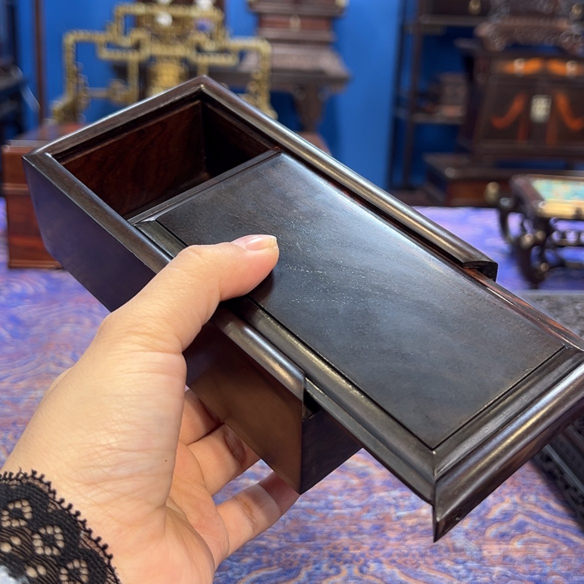 【闪购商品】红酸枝木类成套家具盒子