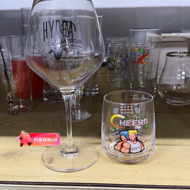 手柄款水晶玻璃凡人魂斗罗一对