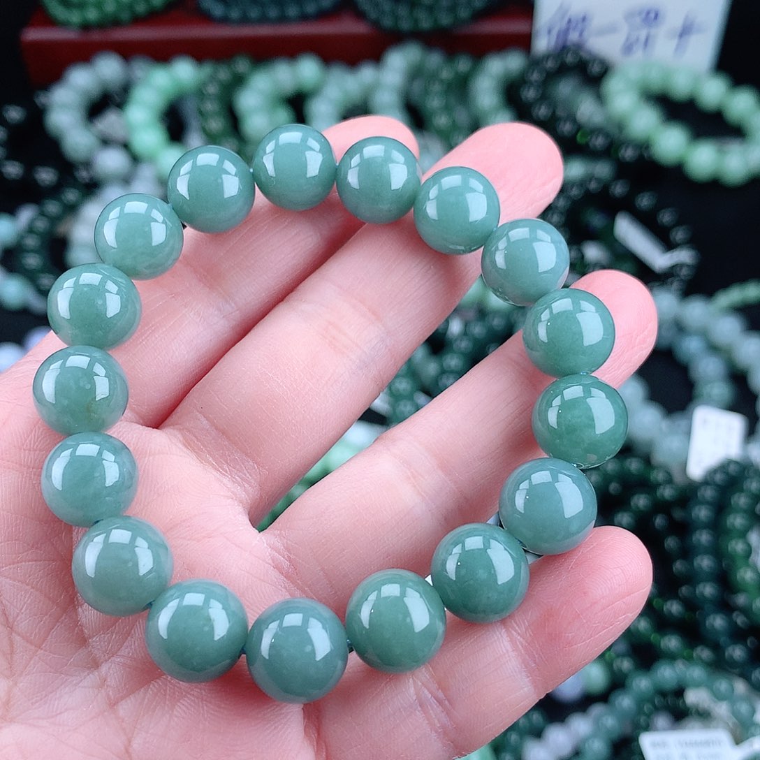 翡翠毛衣链未镶嵌