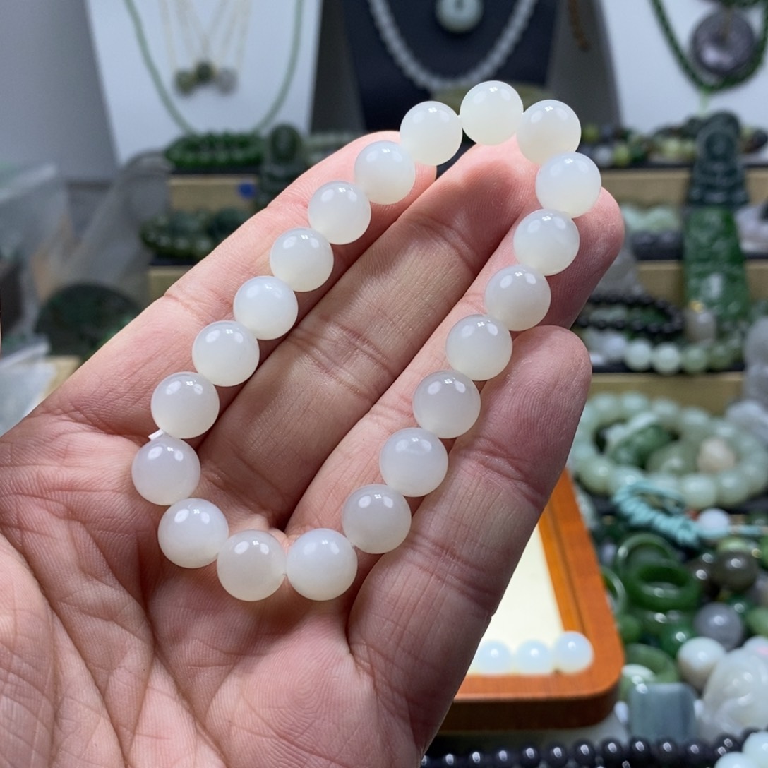 和田玉手链未镶嵌