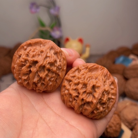 吊坠文玩核桃40全品天地二爷帽