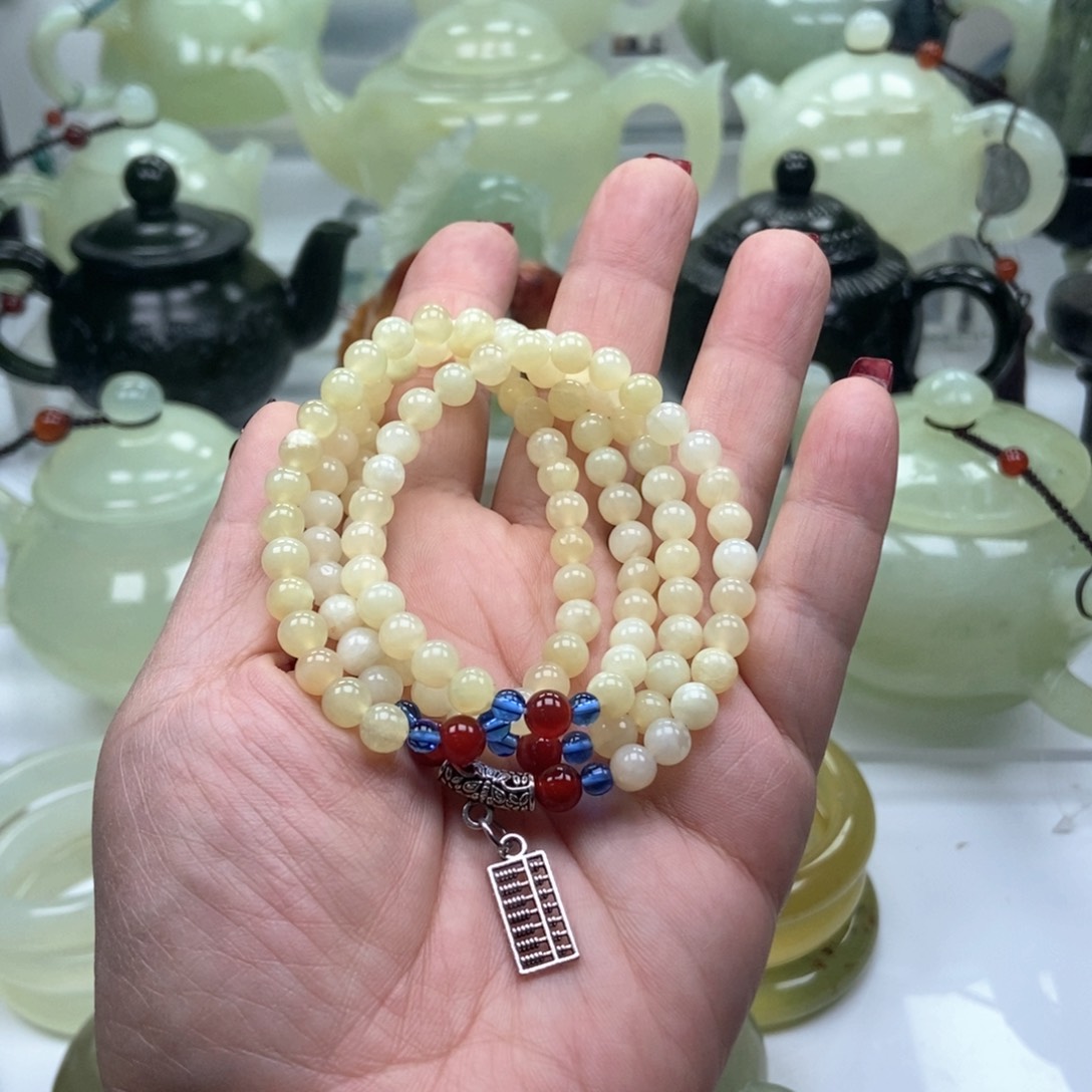 蛇纹石玉手链未镶嵌