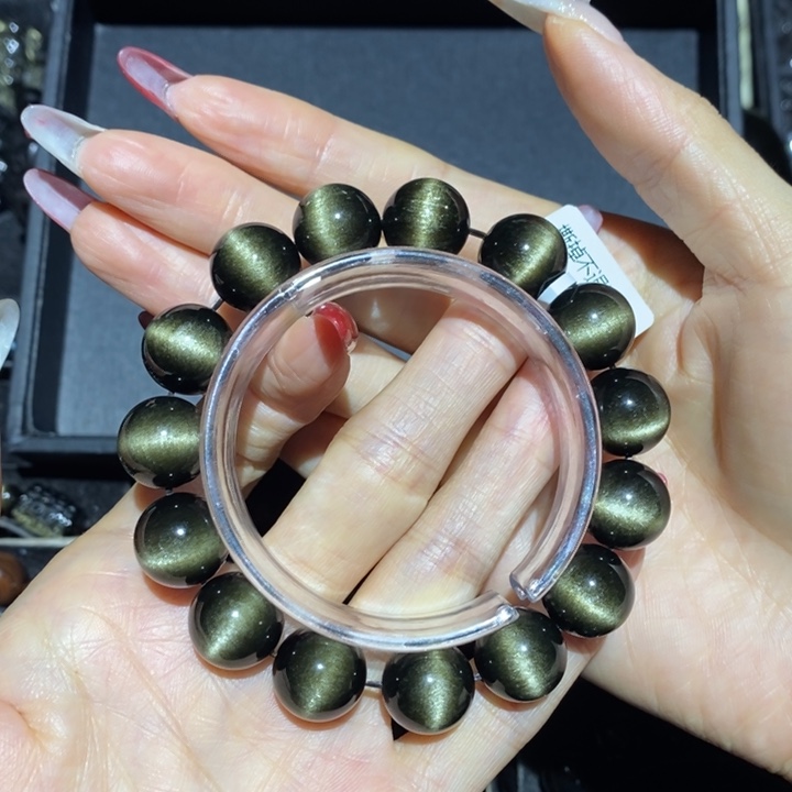 黑曜岩手链未镶嵌弦*