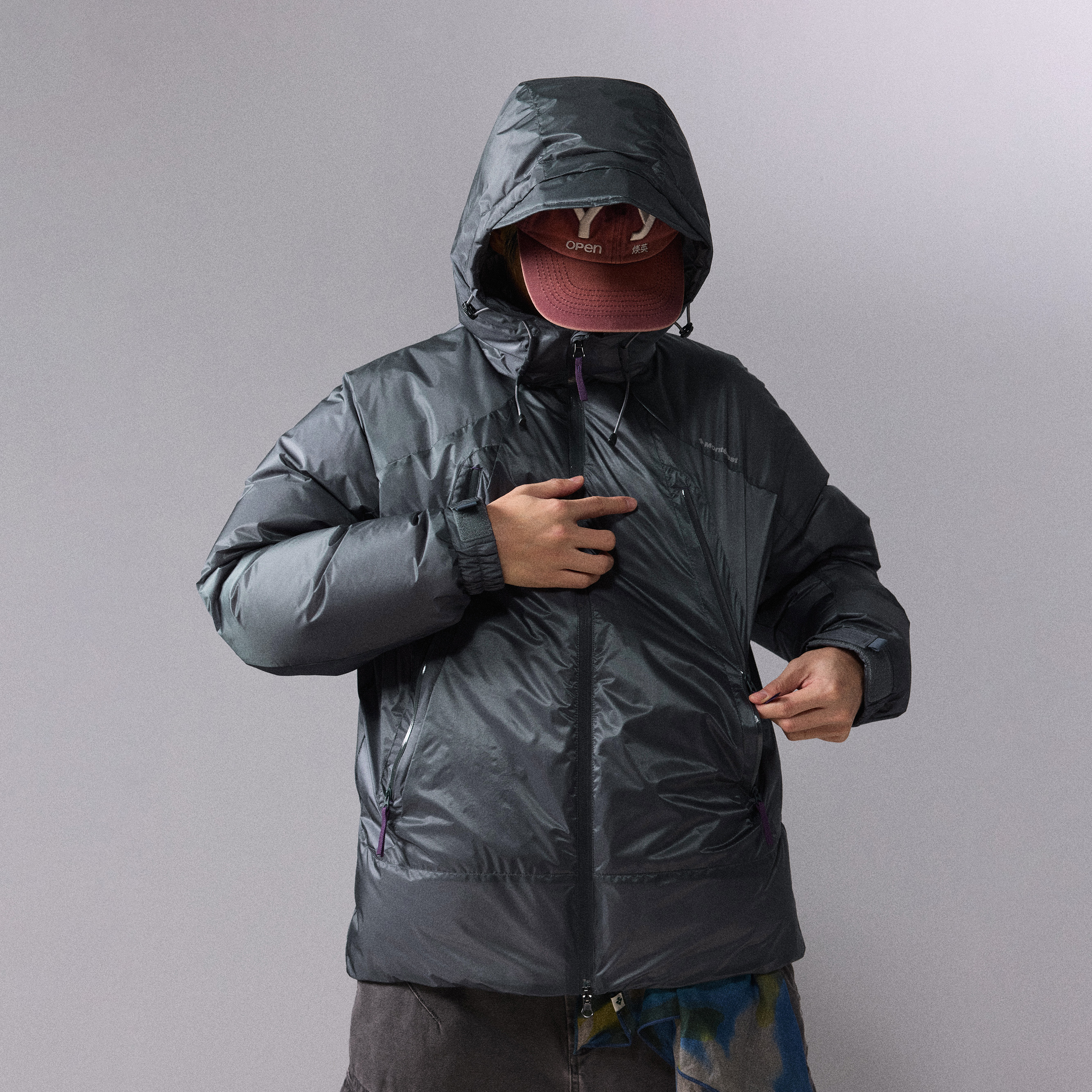 Monterest瞬时山野「双峰PRO」C6防泼水90白鹅绒加厚连帽冲锋羽绒服商品图