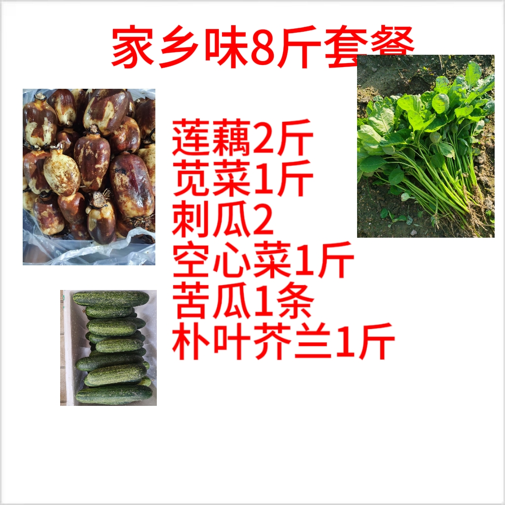 【家乡味8斤组合套餐-顺丰包邮】潮汕新鲜蔬菜品质高口感好干水发货