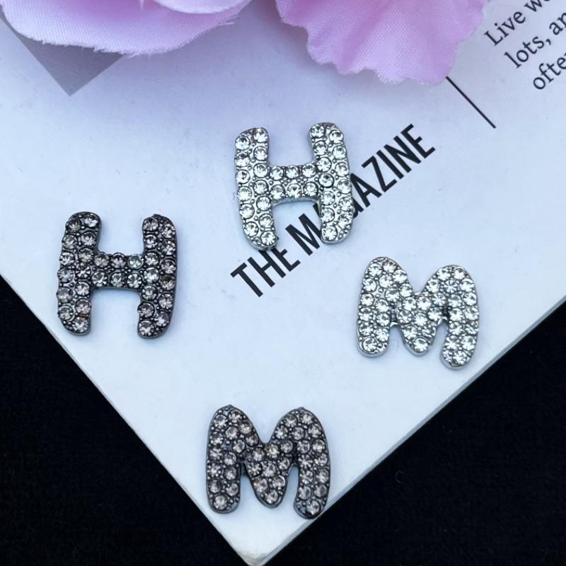 玖阁家新品水钻字母合金手工DIY发夹饰品配件