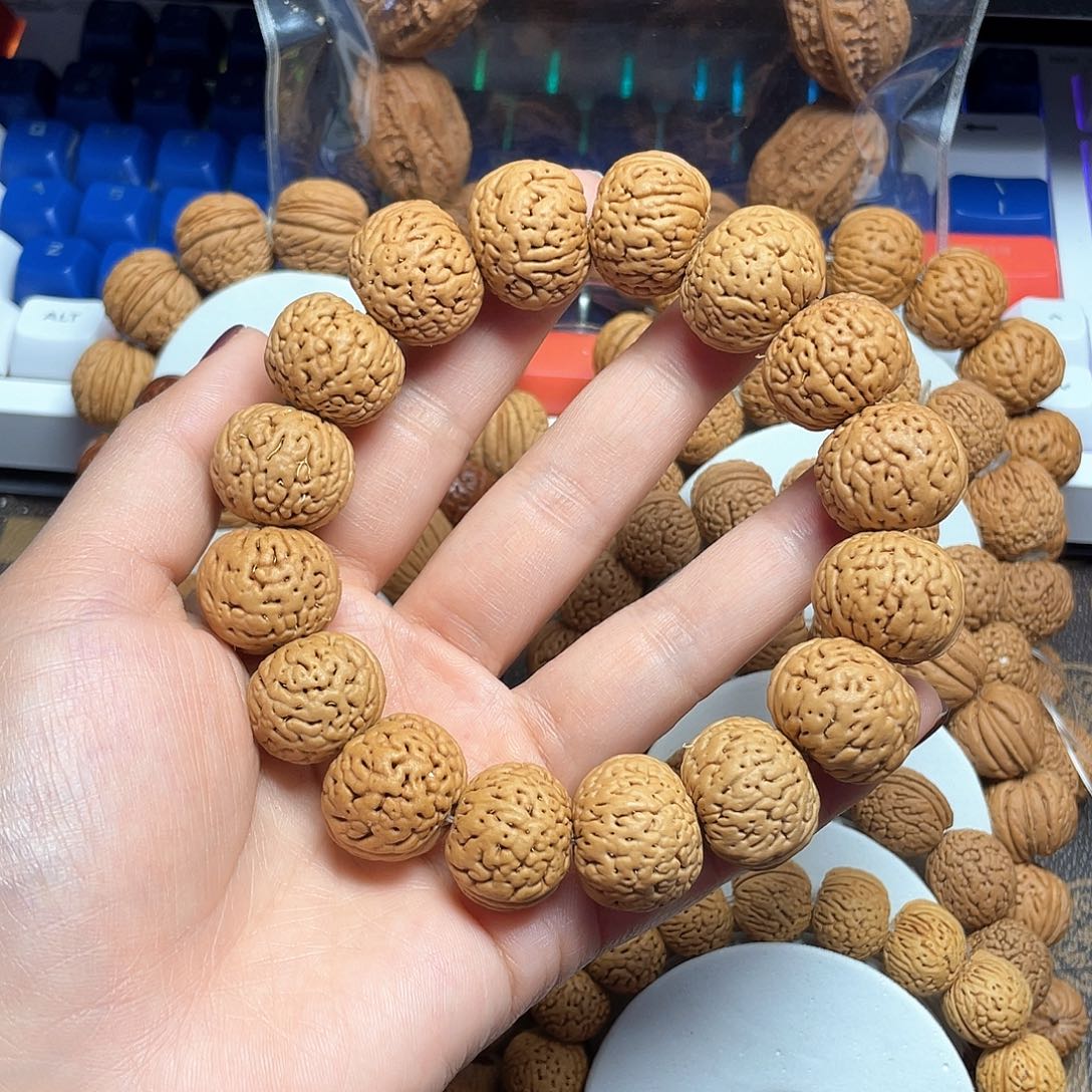 桃木桃核手串19+磨盘