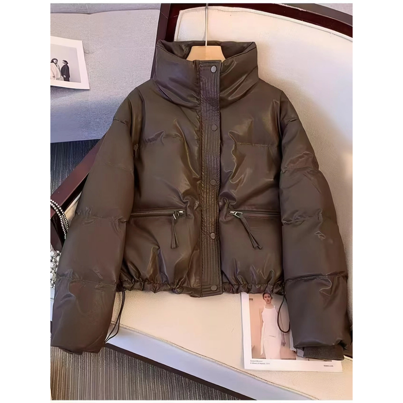 Y865保暖免洗宽松2024加厚女士棉衣外套棉服过冬保暖百搭