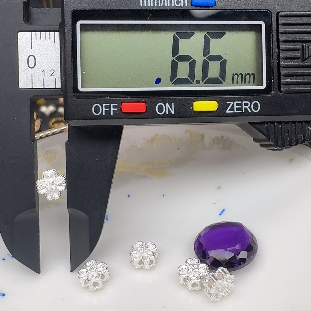 银S925镶嵌紫晶颈饰紫水晶925镶嵌123