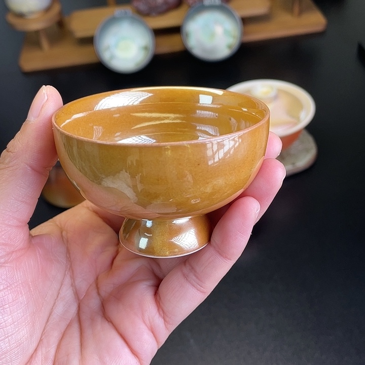 燃薪柴烧茶器志野杯