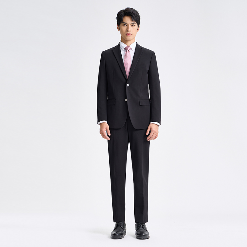 【专柜西服套装】男士春秋商务舒适混纺套西71510