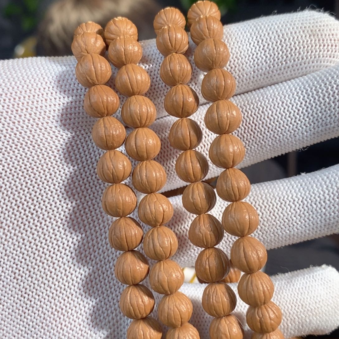 灵***厅猴头核桃手串9.0麒麟凤羽108脖挂