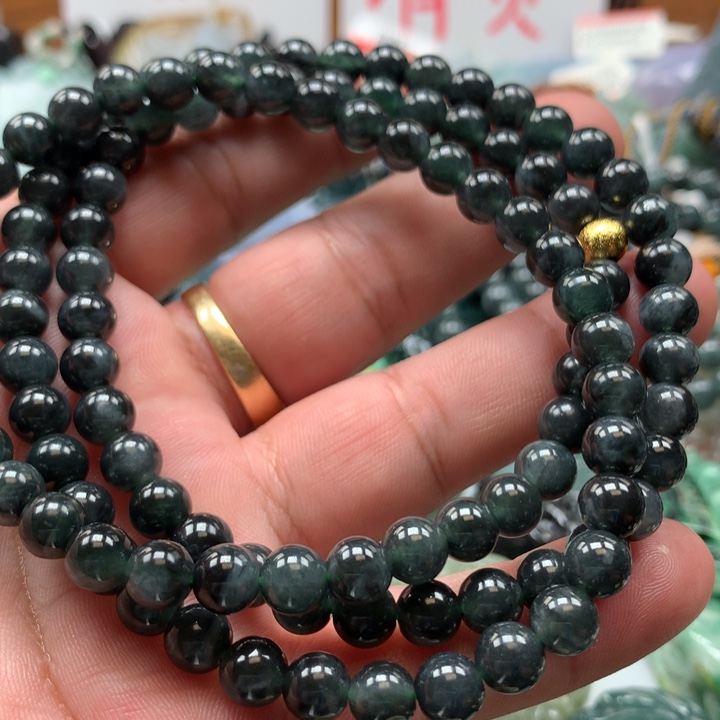 翡翠颈饰未镶嵌保真天然a货翡翠