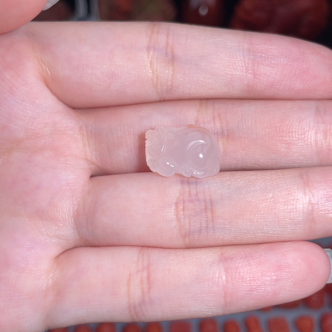 未镶嵌荔枝冻貔貅10mm南红玛瑙