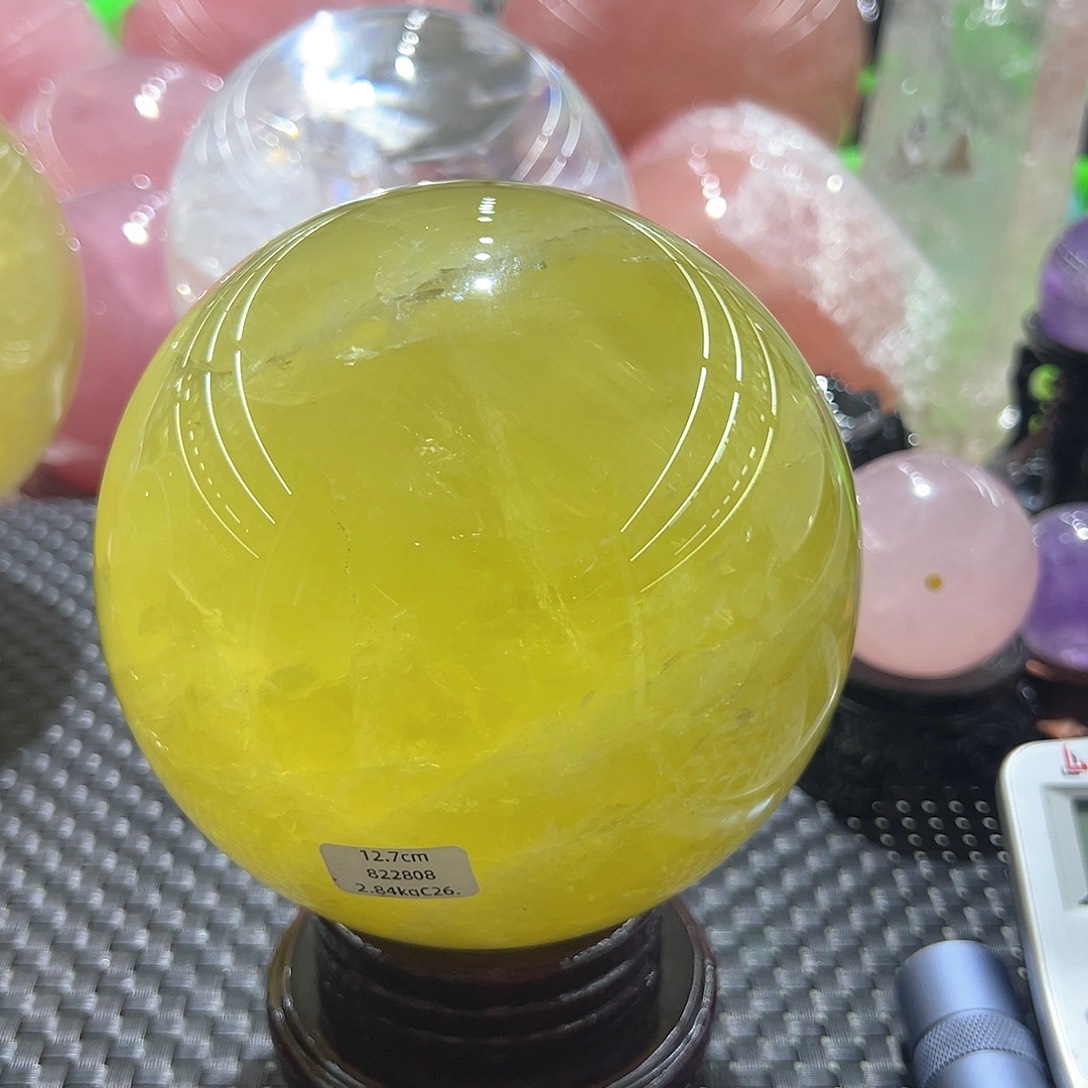 水晶水晶球摆件未镶嵌四****程