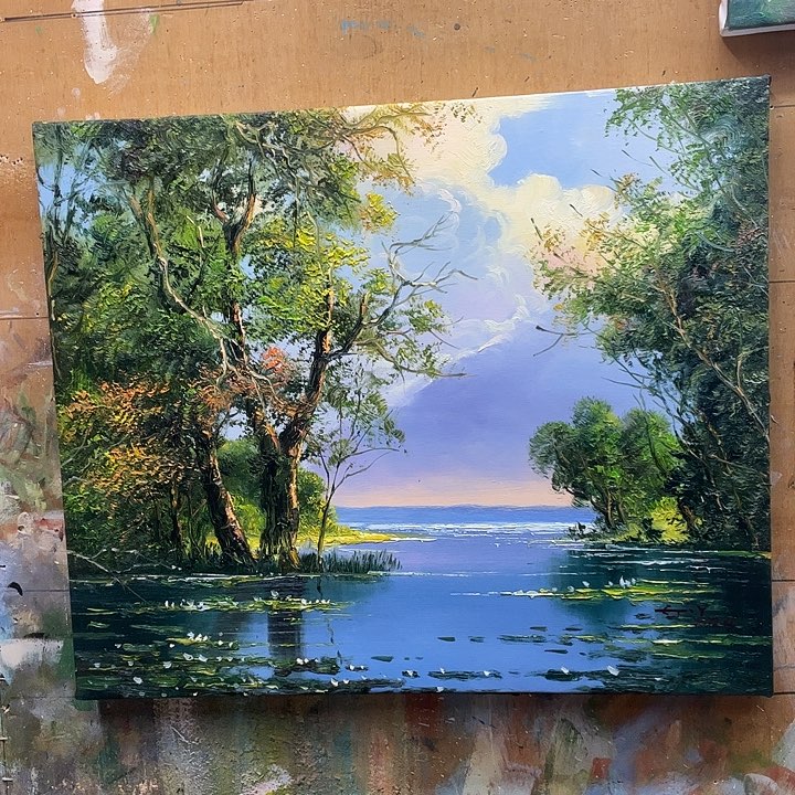 油画一****。听田鉴真田老师推荐精品