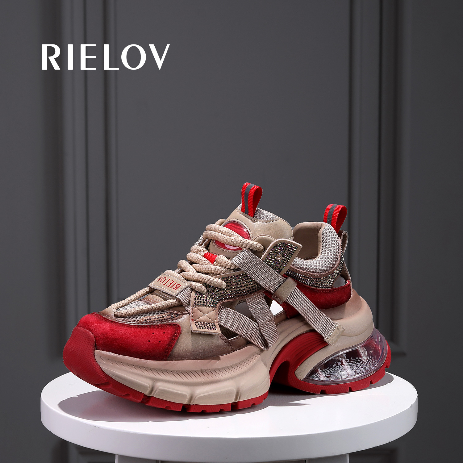 【七七】RIELOV增高7cm时尚潮流百搭女士休闲鞋988-105