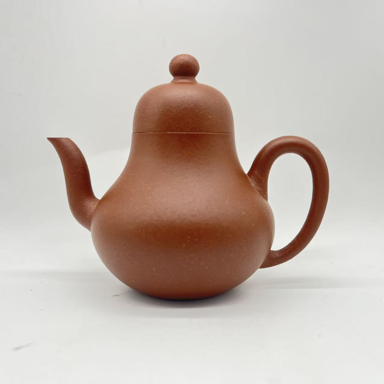 宜兴紫砂红降坡思亭150cc纯手工精制小容量小品茶壶